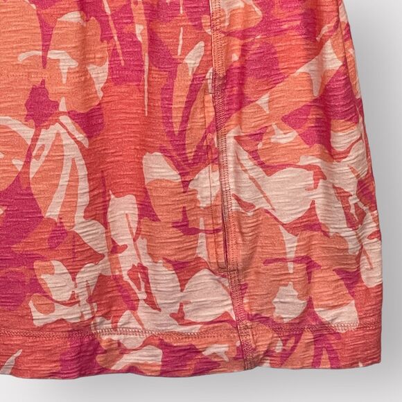 Chico's Weekends 1/4 Zip Top Women Size S/4 (0) Pink Floral 3/4 Sleeve Pockets - Picture 6 of 15